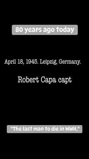 80 years ago today, the great war photographer Robert Capa takes one of the most powerful images of World # War II. This @is a short film with the voices of Robert Capa and the buddy of "the last man to die in WWII." | 746th Army Air Force Band