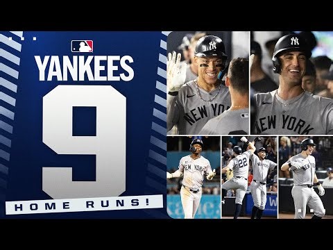 Yankees TIE FRANCHISE RECORD with 9 HOME RUNS! 💪 (Aaron Judge, Giancarlo Stanton and MORE!)