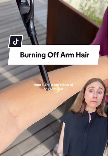 Burning Off Arm Hair: Dermatologist's Warning