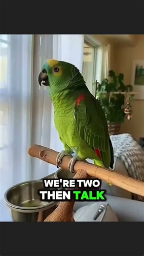 Two police officers knocking on a door, only to be hilariously mimicked by a pet