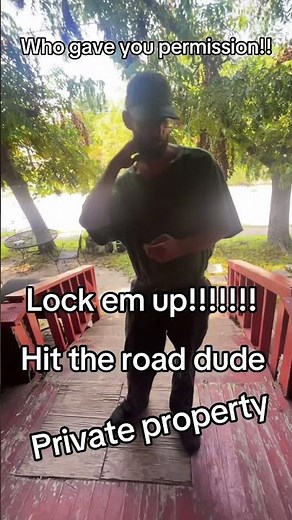 Who is Trey Taylor #tractor #lock em up #private property hit the road #viral