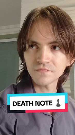 DEATH NOTE | PARTIDA DE XADREZ ♟️ #deathnote #deathnotedit #deathnotecosplay #humor #deathnotekira #lightyagami #lightyagamiedit #Ldeathnote #lawliet