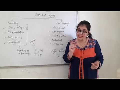 Sampling and Non-Sampling Errors | Class 11 Statistics Chapter-3 | EcoWorld
