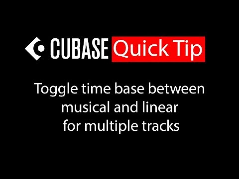 020 Cubae quick tip - Toggle time base between musical and linear for multiple tracks