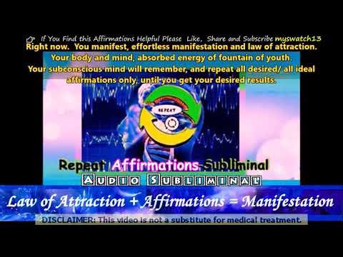 Repeat Affirmations audio subliminal | booster subliminal