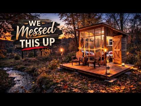 Our First Tiny Cabin Build Taught Us A Hard Lesson | Micro Cabin Mistakes