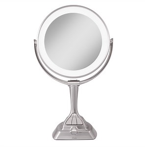 Lighted Makeup Mirror with Magnification & Smart Dim