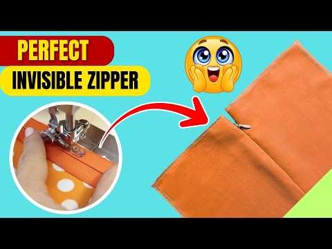 How to Sew An Invisible Zipper With A Regular Zipper Foot