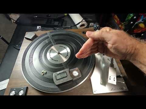 Marantz 6100 Turntable Part 2, Install belt, balance tone arm