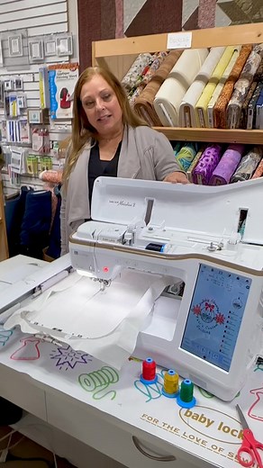 2K views · 40 reactions | This is Lynda from Kari’s Custom Quilting introducing the brand new Baby Lock Meridian 2. Please stop in or call us at 937-639-8033 to check it out in person. | Kari's Custom Quilting | Facebook