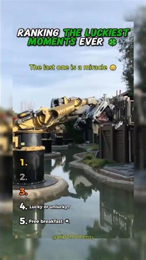 The Luckiest Moments Ever 🍀 #lucky #luckiest #viral #top5