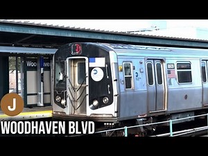 BMT Jamaica Line | (J) Trains @ Woodhaven Blvd (R160A, R179, R143)