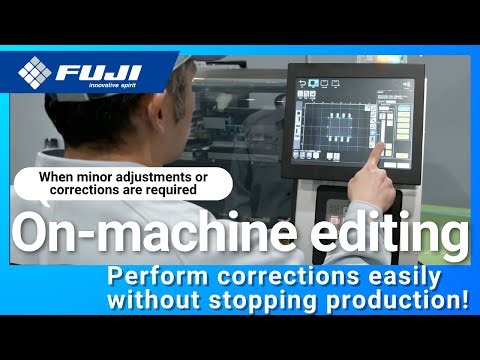 Perform corrections on the machine without stopping production! On-machine editing