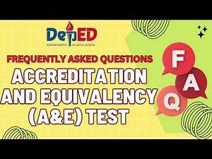 ALS Accreditation and Equivalency A&E TEST FREQUENTLY ASKED QUESTIONS