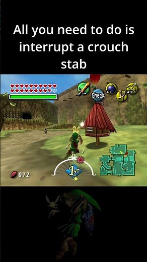 Infinite Sword Glitch in Majora's Mask [Glitch Tutorial] #shorts