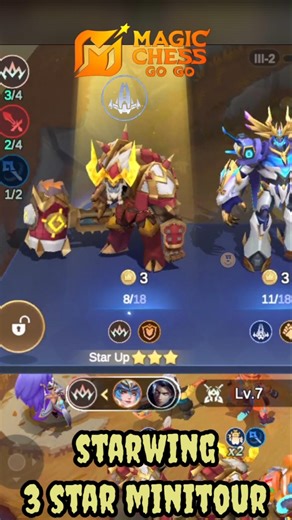 minotour 3 star starwing become a bull || magic chess go go