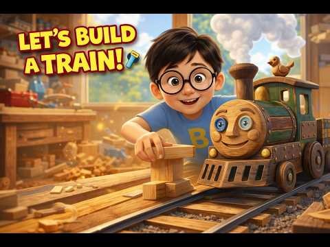 Let’s Build a Train! 🚂🎶 Fun Kids Song | Build & Play Together