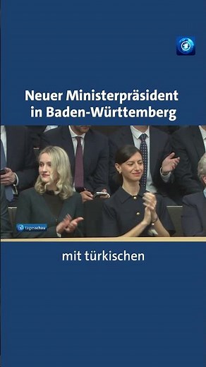 Özdemir zum Ministerpräsidenten Baden-Württembergs gewählt #özdemir #tagesschau #nachrichten