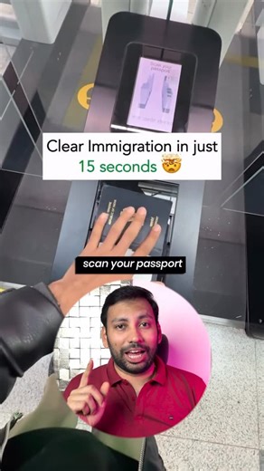 Sai Prasanth | Finance on Instagram: "People are standing for 2 HOURS at Delhi airport immigration — but this was cleared in just 15 seconds 😳 India has started issuing e-passports, making immigration faster, safer, and queue-free using biometric e-gates. Your old passport stays valid, and e-passports are issued at selected Passport Seva Kendras. 👉 Comment “PASSPORT” to get the PDF with centre list + step-by-step process. Follow & subscribe for practical travel updates. #ImmigrationIn15Seconds