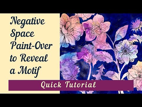 Negative Space Painting | Mixed Media | Art Project Idea