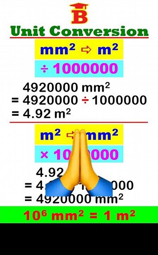sq.mm to sq.m, sq.m to sq.mm Conversion