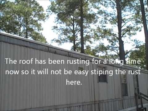 Mobile home trailer gutter replacement and repair