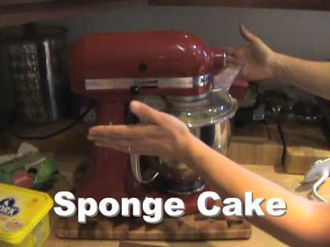 KitchenAid Artisan Stand Mixer - Mixing Demo - Egg Whites and Sponge Cake