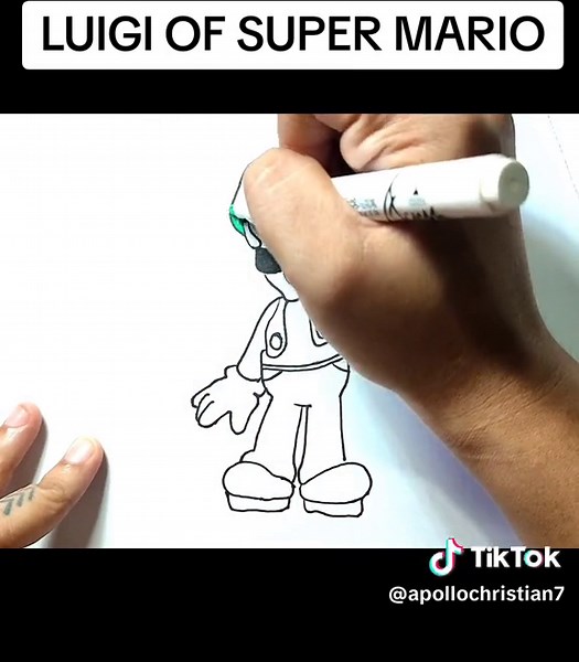 LUIGI EASY DRAWING AND COLORING | for kids and toddlers #artist #howtodraw #howto #drawing #Coloring #simpleartwork #littlefingersart #kidsactivities #kidsoftiktok #toddlersoftiktok please follow us on youtube 👇 https://youtube.com/@littlefingersart-en9iv?si=PRPsGbwb719hShmI