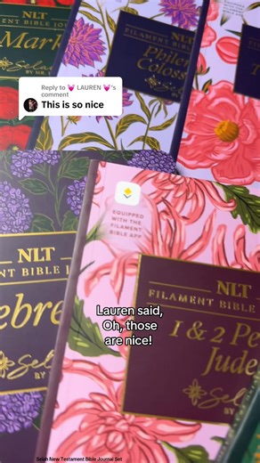 Replying to @💓 LAUREN 💓 This Selah New Testament Bible Journal set helps me slow down and actually understand what I’m reading. Scripture on one side, journaling space on the other — and the Filament Bible App adds study notes, videos, and context with a quick scan. If you’ve been wanting a calmer, more intentional way to study Scripture, it’s in the orange cart. #BibleJournaling #SelahBible #FaithTools #ChristianTikTok #BibleStudyRoutine @Mr. Pen