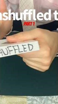 Unshuffled tutorial part 1 #magician #magic #cardtrick #shorts
