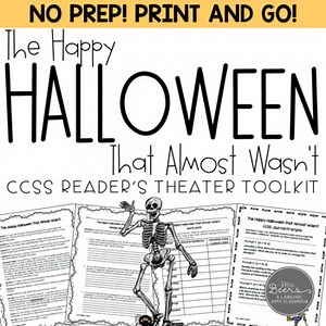 Halloween Reader's Theater & Reading Literature Toolkit for Grades 4-8