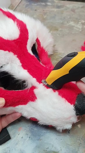 DIY Red and White Fox Mask Making ASMR Tutorial