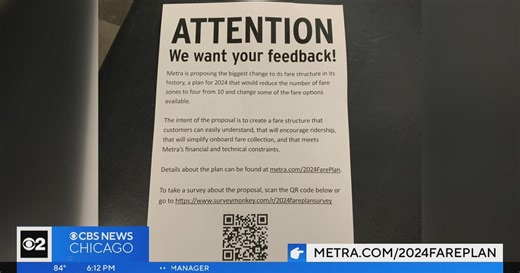 Metra wants your opinion on proposed fare changes
