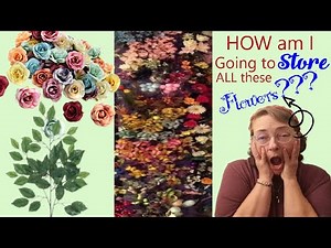 A DIY Silk Flower Display to hold ALL Your Flowers ~ A Tutorial
