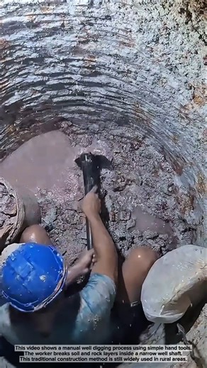 Manual Well Digging Process | Traditional Construction Method