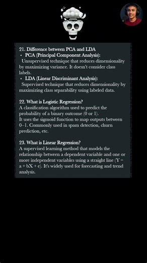 Part - 4 Data Science Interview Series 🔥#ai #motivation #shorts #shortvideo #ytshorts #datascience