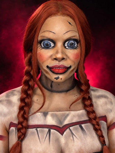 Annabelle SFX Makeup Tutorial: A Nightmare Come to Life 👁️🩸