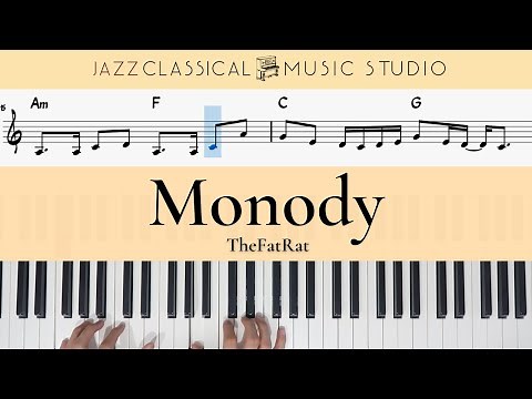Monody - TheFatRat | Piano Tutorial (EASY) | WITH Music Sheet | JCMS
