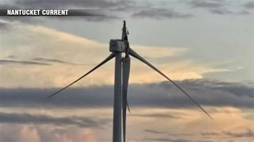 ‘Significant part’ of damaged wind turbine blade falls into ocean off Nantucket coast