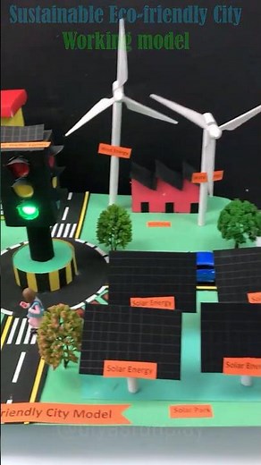 Sustainable Eco Friendly City Working Model shorts | #shorts | Science Project for Exhibition