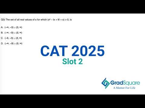 CAT 25 Slot 2 QA Q3 | Modulus Inequality Question Explained 🔥 | CAT 25 Questions