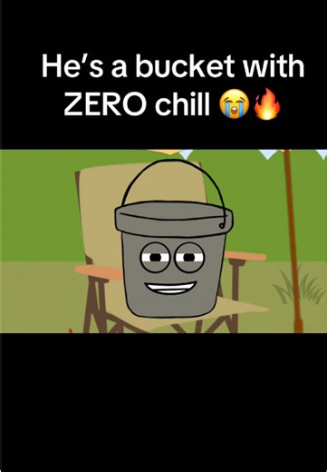 Why is this bucket dragging a whole heron like that 😭💀 Episode 1 drops tomorrow…don’t miss it 👀 #fyp #animation #thebucketandfishsketchshow #funny #cartoon