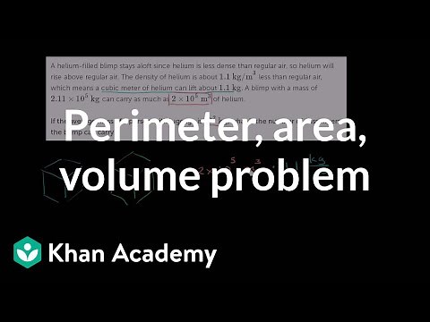 How many people can a blimp carry | Perimeter, area, and volume | Geometry | Khan Academy