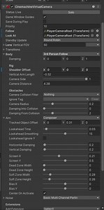 Virtual Camera - Why my camera repositions itself on the character on the y axis ?