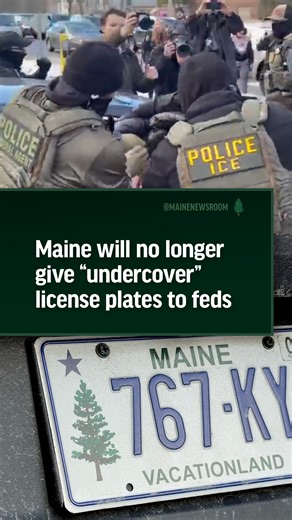 1/20 Maine will no longer give special license plates to U.S. Customs and Border Protection for undercover operations, with Secretary of State Shenna Bellows saying she needs assurance the plates wouldn't be used for "lawless purposes" in immigration enforcement operations #maine #MEpolitics #republican #maga #trump #bangor #bangormaine #augustamaine #lewiston #portlandmaine #yorkmaine #immigration #deportations #ice | Maine Newsroom