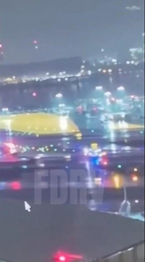 LaGuardia AirCanada Plane Crash Caught on Tape | Plane vs Fire Truck