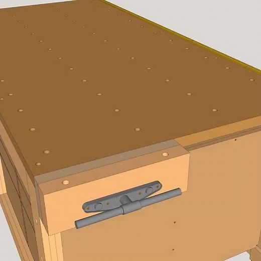 DIY Multi-function Workbench 3D Animation