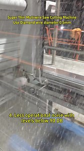 2.1K views | Super Thin Multiwire Saw Cutting Machine Use Diamond wire diameter 0.5mm Four advantages: 1.Super-thin wire saws with only 0.5-0.7mm cutting groove brings yield rate up to 97% 2.Can produce Ultra-thin slabs below 10mm 3.High-precision processing prevents wire marks and improves the slab flatness by 50% 4.Less operational noise with levels below 90dB | Ruisheng stone machinery | Facebook