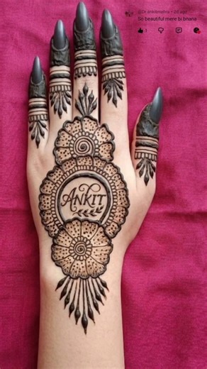 mehndi ka design#mehndi #shorts #hennadesign #youtubeshorts