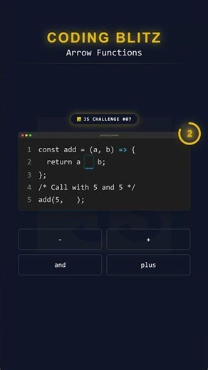 JavaScript Challenge | Arrow Functions 🤔